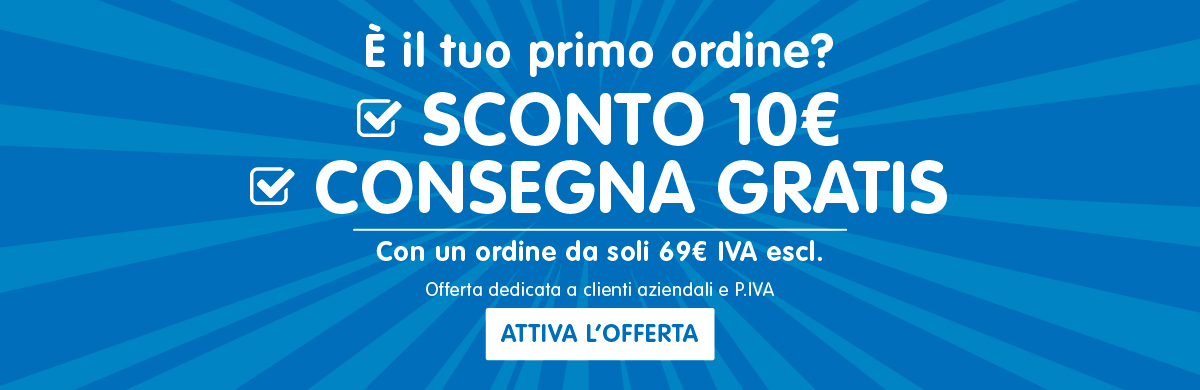 10€ DI SCONTO E CONSEGNA GRATIS